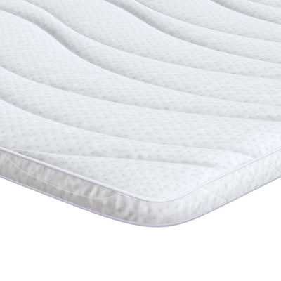 Vidaxl matrastopper 70 x 200 cm dik gebreide stof wit