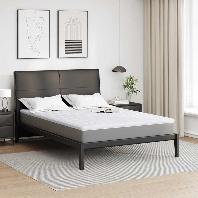 Vidaxl matrastopper wit 140 x 200 cm gebreide stof