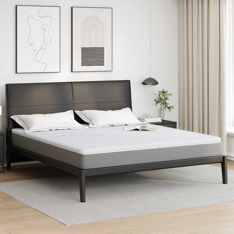Vidaxl matrastopper 180 x 200 cm dik gebreide stof wit