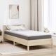 Vidaxl matrastopper 90 x 190 cm dik gebreide stof wit