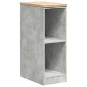 Vidaxl garagekast 30x51x85 cm massief grenenhout betongrijs - afbeelding 2