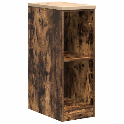 Vidaxl garagekast 30x51x85 cm massief grenenhout gerookt eiken