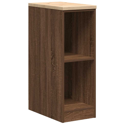 Vidaxl garagekast 30x51x85 cm massief grenenhout bruin eikenkleurig