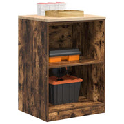 Vidaxl garagekast 60x51x85 cm massief grenenhout gerookt eiken - afbeelding 1