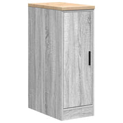 Vidaxl garagekast 30x51x85 cm massief grenenhout grijs sonoma - afbeelding 2
