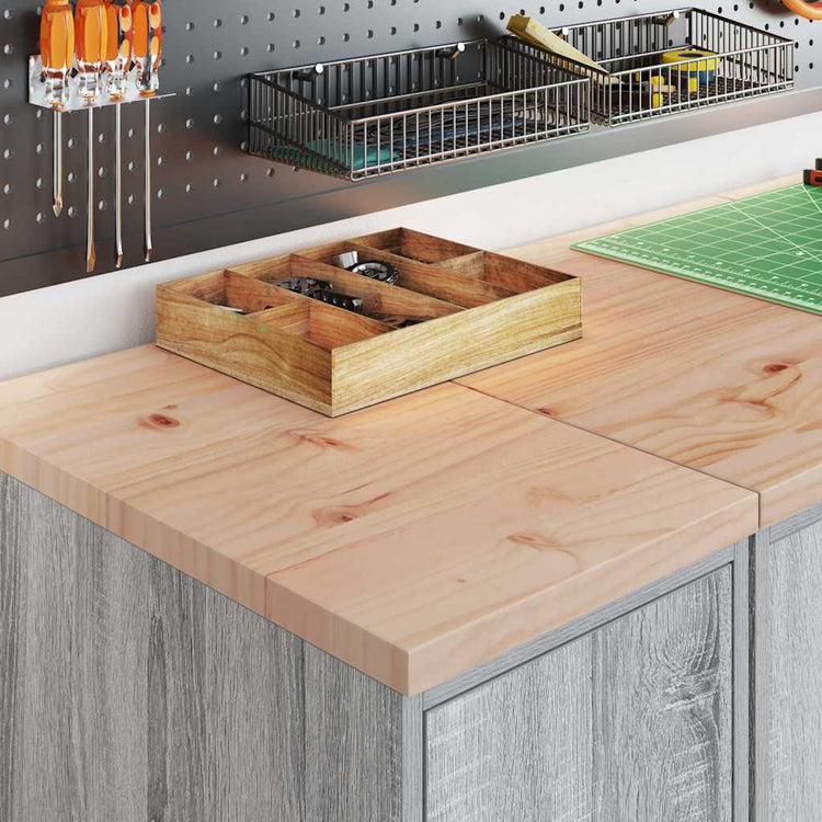 Vidaxl garagekast 30x51x85 cm massief grenenhout grijs sonoma