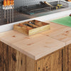 Vidaxl garagekast 30x51x85 cm massief grenenhout oud hout