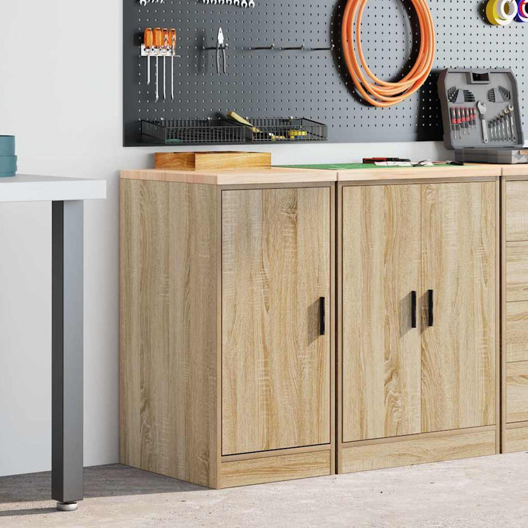 Vidaxl garagekast 40x51x85 cm massief grenenhout sonoma eikenkleurig