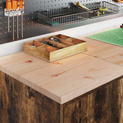 Vidaxl garagekast 40x51x85 cm massief grenenhout gerookt eiken - afbeelding 3