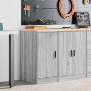 Vidaxl garagekast 40x51x85 cm massief grenenhout grijs sonoma - afbeelding 1