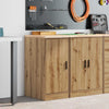 Vidaxl garagekast 40x51x85 cm massief grenenhout artisan eikenkleurig