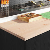 Vidaxl garagekast 60x51x85 cm massief grenenhout zwart - afbeelding 3