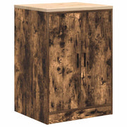 Vidaxl garagekast 60x51x85 cm massief grenenhout gerookt eiken - afbeelding 2