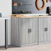 Vidaxl garagekast 60x51x85 cm massief grenenhout grijs sonoma