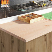 Vidaxl garagekast 60x51x85 cm massief grenenhout artisan eikenkleurig - afbeelding 3