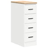 Vidaxl garagekast 30x51x85 cm massief grenenhout wit