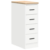 Vidaxl garagekast 30x51x85 cm massief grenenhout wit - afbeelding 2