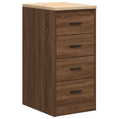Vidaxl garagekast 40x51x85 cm massief grenenhout bruin eikenkleurig