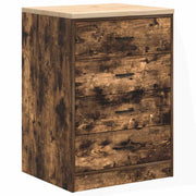 Vidaxl garagekast 60x51x85 cm massief grenenhout gerookt eiken - afbeelding 2