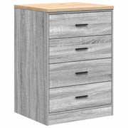 Vidaxl garagekast 60x51x85 cm massief grenenhout grijs sonoma - afbeelding 2