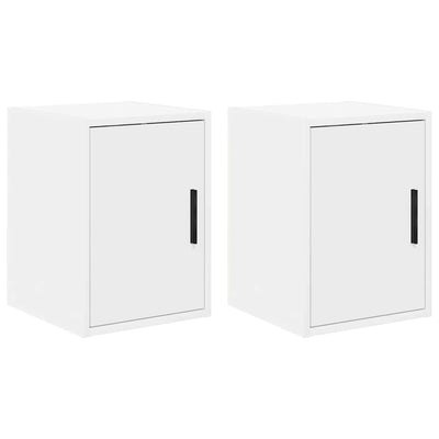 Vidaxl garagewandkasten 2 st spaanplaat wit