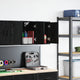 Vidaxl garagewandkasten 2 st spaanplaat zwart