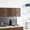 Vidaxl garagewandkasten 2 st spaanplaat bruin eiken