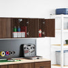 Vidaxl garagewandkasten 2 st spaanplaat bruin eiken