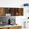 Vidaxl garage wandkasten 2 st bewerkt hout oud hout
