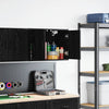 Vidaxl garagewandkast spaanplaat zwart