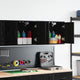 Vidaxl garagewandkasten 2 st spaanplaat zwart