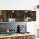 Vidaxl garagewandkasten 2 st spaanplaat gerookt eikenhout