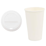 Vidaxl papieren koffiekopjes met deksel 1000 st 16oz 400 ml - afbeelding 2