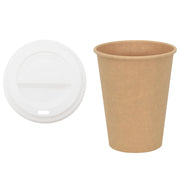Vidaxl papieren koffiekopjes met deksel 1000 st 12oz 300 ml - afbeelding 2