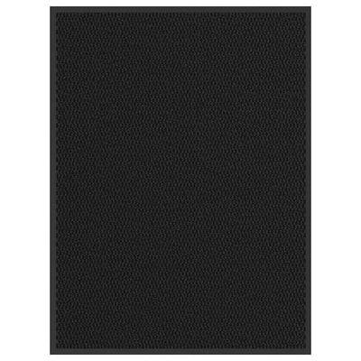 Vidaxl deurmat 90x120 cm zwart