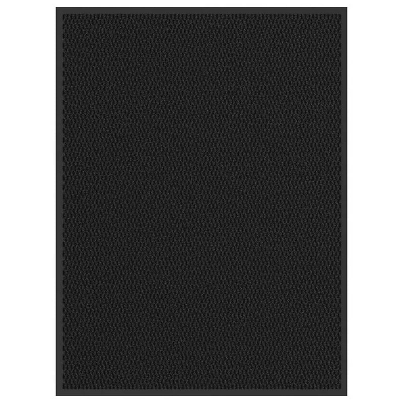 Vidaxl deurmat 90x120 cm zwart