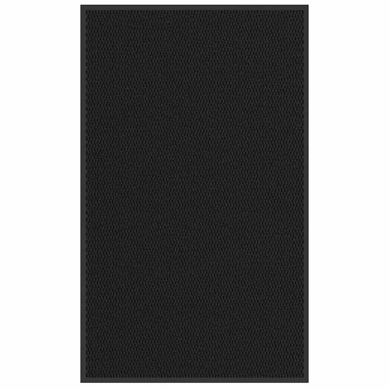 Vidaxl deurmat 90x150 cm zwart