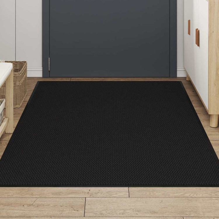 Vidaxl deurmat 115x200 cm zwart