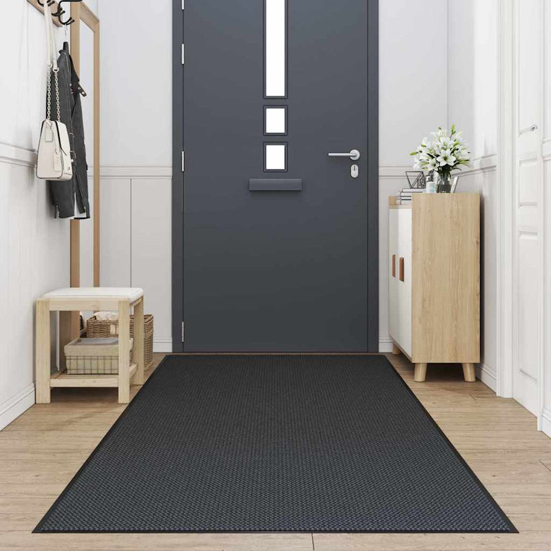 Vidaxl deurmat 115x300 cm zwart