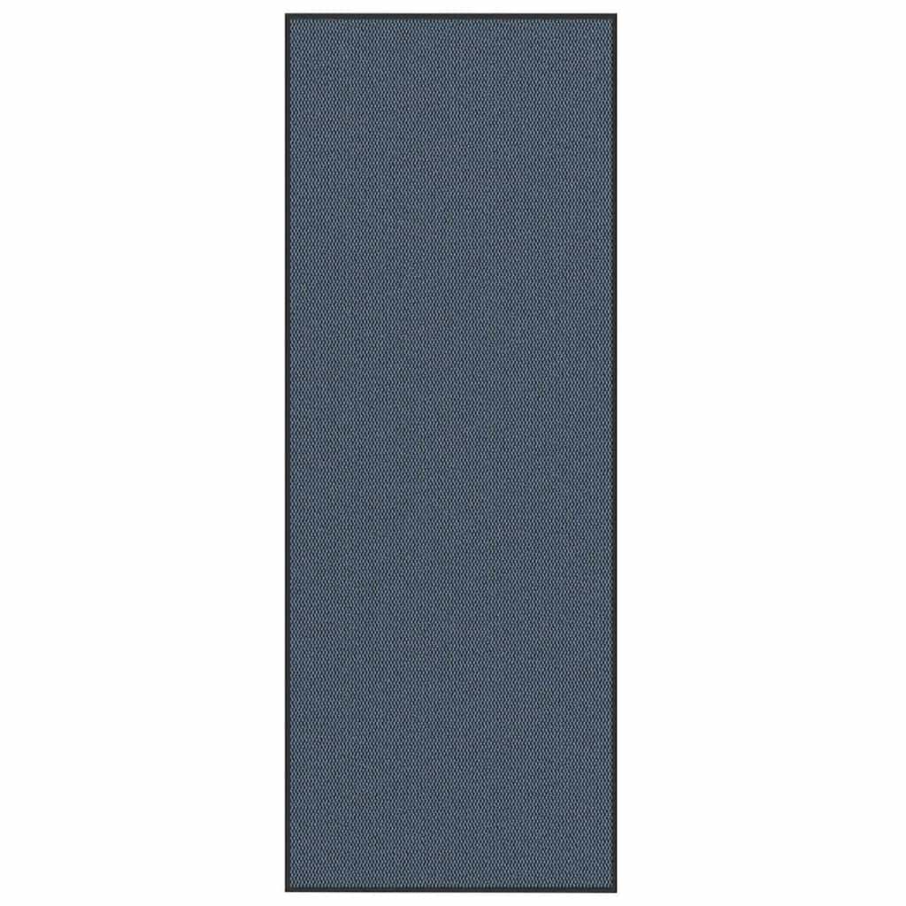 Vidaxl deurmat 115x300 cm blauw