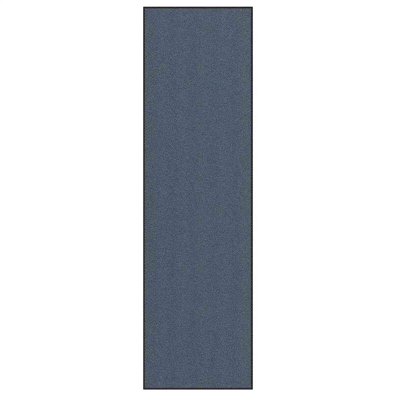 Vidaxl deurmat 115x400 cm blauw