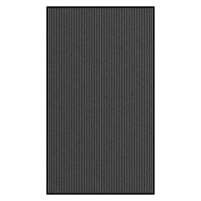 Vidaxl deurmat 115x200 cm streep zwart en grijs