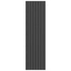 Vidaxl deurmat 115x400 cm gestreept 115x400 cm zwart en grijs