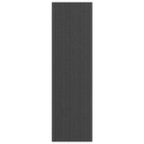 Vidaxl deurmat 115x400 cm gestreept 115x400 cm zwart en grijs - afbeelding 1