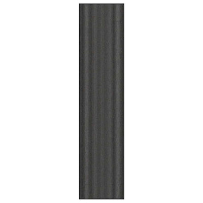 Vidaxl deurmat 115x500 cm streep zwart en grijs