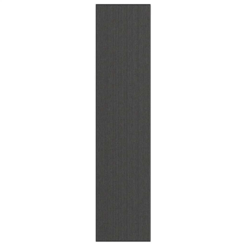 Vidaxl deurmat 115x500 cm streep zwart en grijs