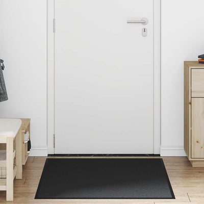 Vidaxl deurmat 80x120 cm zwart