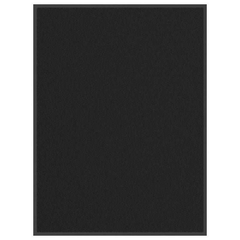 Vidaxl deurmat 90x120 cm zwart