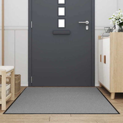 Vidaxl deurmat 115x200 cm grijs