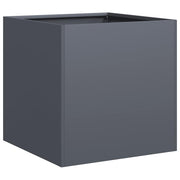 Vidaxl plantenbak 40x40x40 cm koudgewalst staal antracietkleurig - afbeelding 2